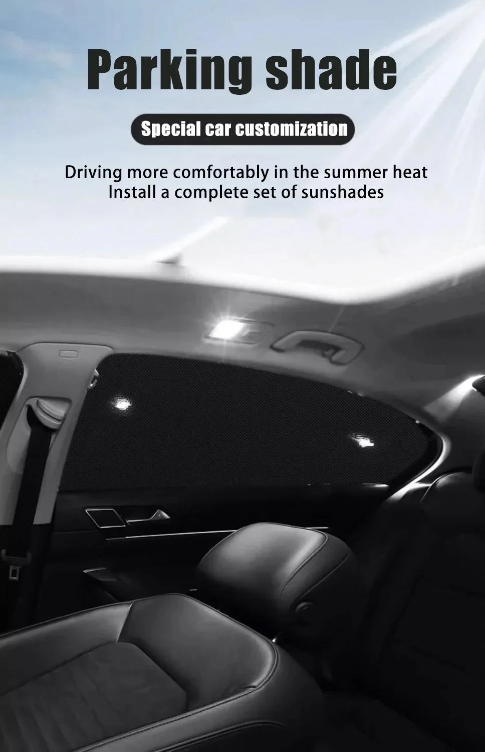 Sonnenschirme für Volkswagen VW Sharan 7n Sitz Alhambra 2013-2017 – Bild 4
