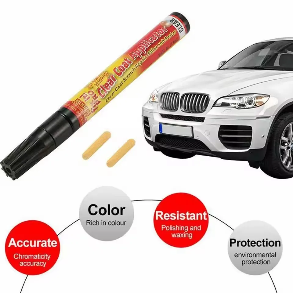 Autolack Stift Kratzer Reparatur Körper Tür Farbe Klar (2 Stück) – Bild 2