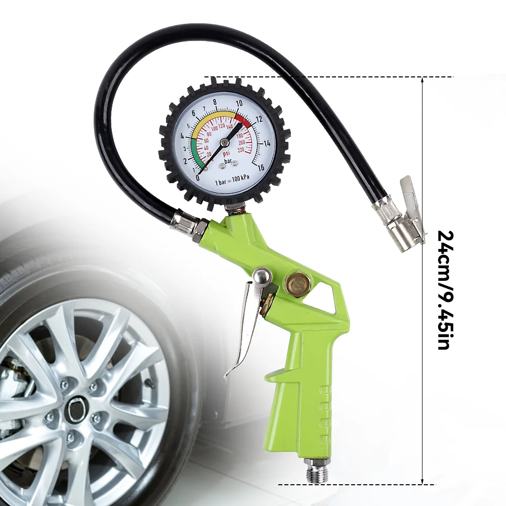 3-in-1-Reifenfüller mit Manometer (220 PSI) - Multifunktionale – Bild 3