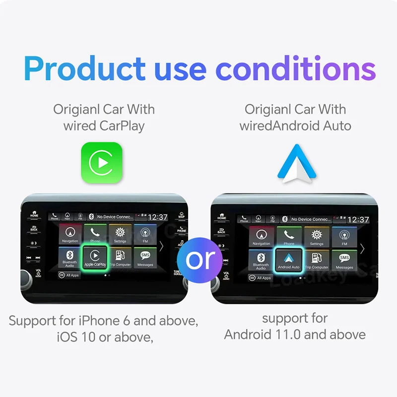 2026 NEU Kabelgebundenes zu Kabelloses CarPlay und Android Auto 2-in-1 – Bild 4