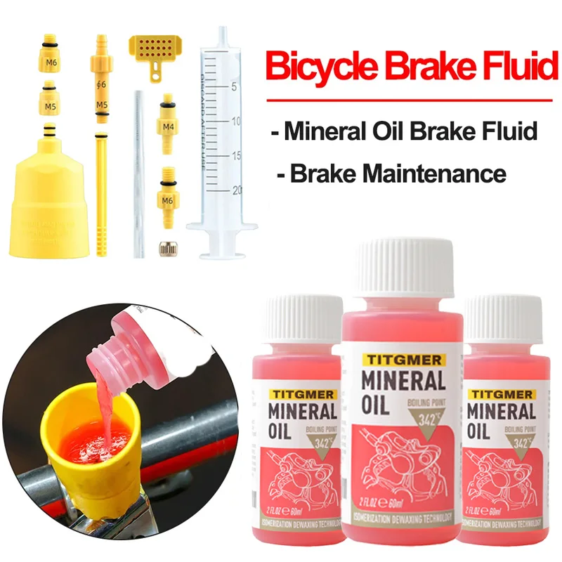 60ML Fahrrad Bremse Mineralöl System Flüssigkeit Radfahren – Bild 5