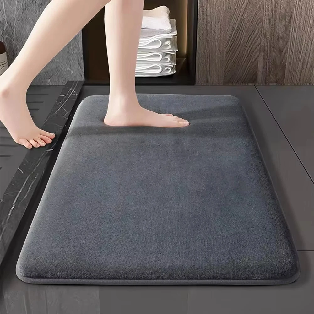 Super saugfähige Bodenmatte, super saugfähige Badematte, super rutschfeste Korallenvelours-Badezimmermatte