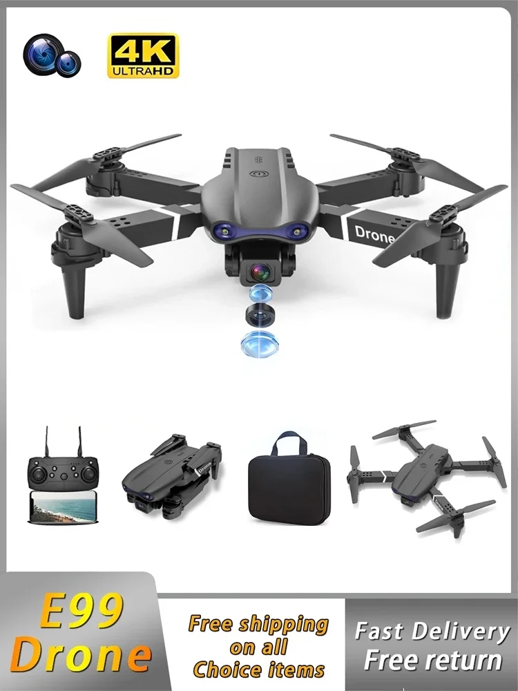 E99 Folding Drone Quadcopter Fernbedienung Griff Vier Achsen Flugzeug HD 4K Fotografie UAV Höhe Fixierung