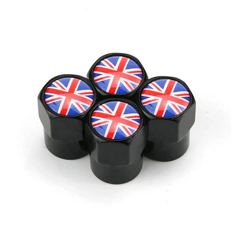 UK Flagge Auto Rad Reifen Stem Air Ventil Kappen Abdeckungen Für MINI COOPER S JCW F55 F56 R55 R56 (4 Stück)