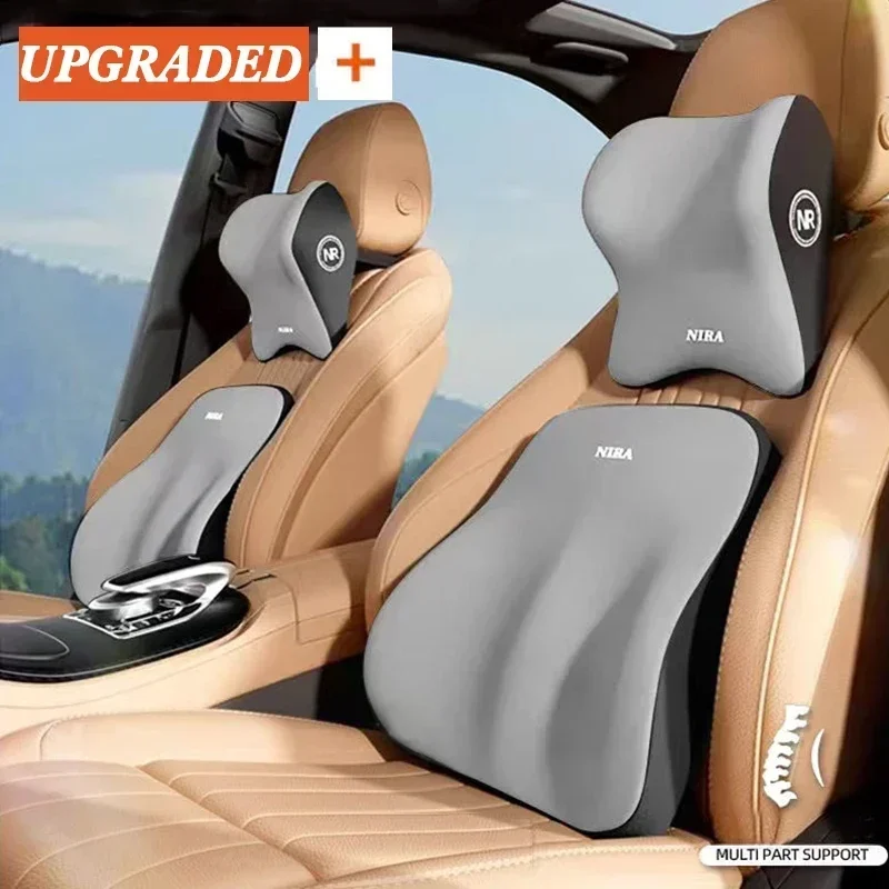 Auto-Kopfstütze Lendenwirbelstütze Lendenkissen Memory-Schaum – Bild 2