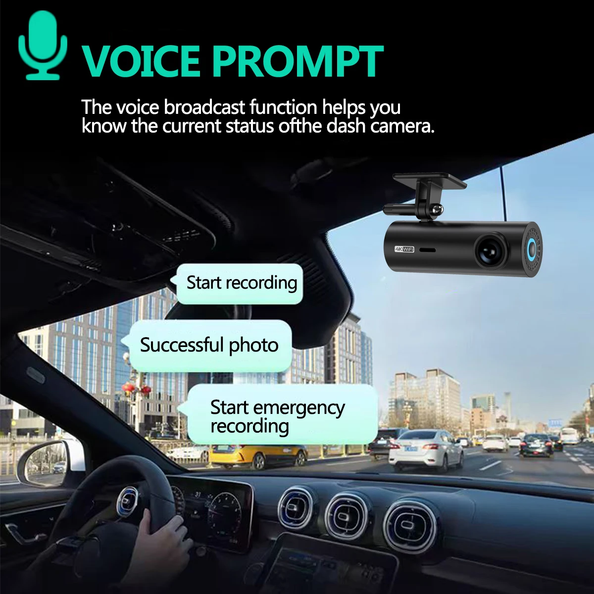 Dashcam für Auto-Blackbox Fahrvideoaufzeichnungen 4K/2K WiFi – Bild 6