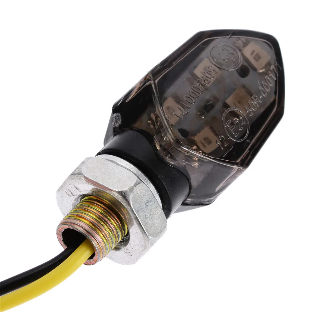 Universal Mini Motorrad Rauch Objektiv Blinker Licht 5LED 12V – Bild 4