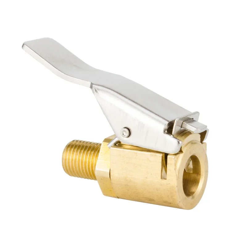 Tragbare aufblasbare Pumpe für Autoreifen, Air Chuck, Inflatorpumpe, Ventilanschluss, Clip-on-Adapter