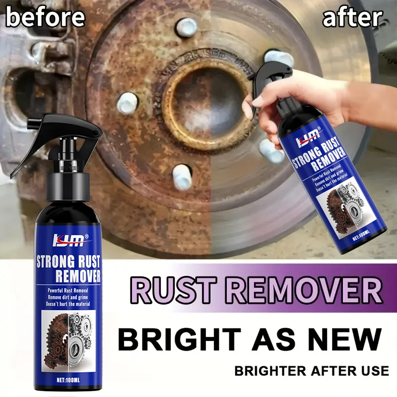 Rostentferner-Spray, löst Reifenrost, schützt Radfelgen und Bremstrommeln, ideal für Metalloberflächen