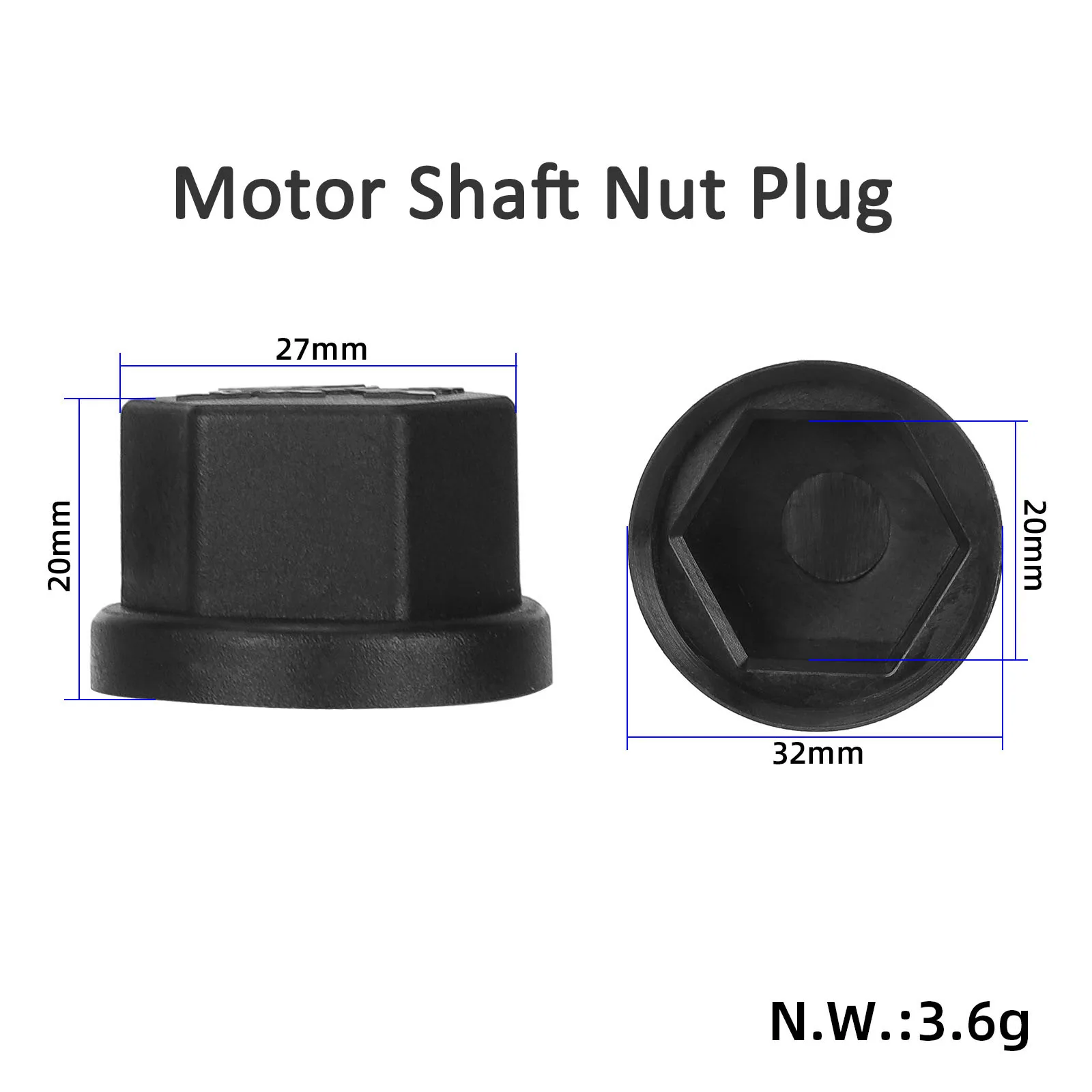 Motorwelle/Wippe, Wellenmutter, Steckerkappe für Kukirin G2 Master/G3 – Bild 2