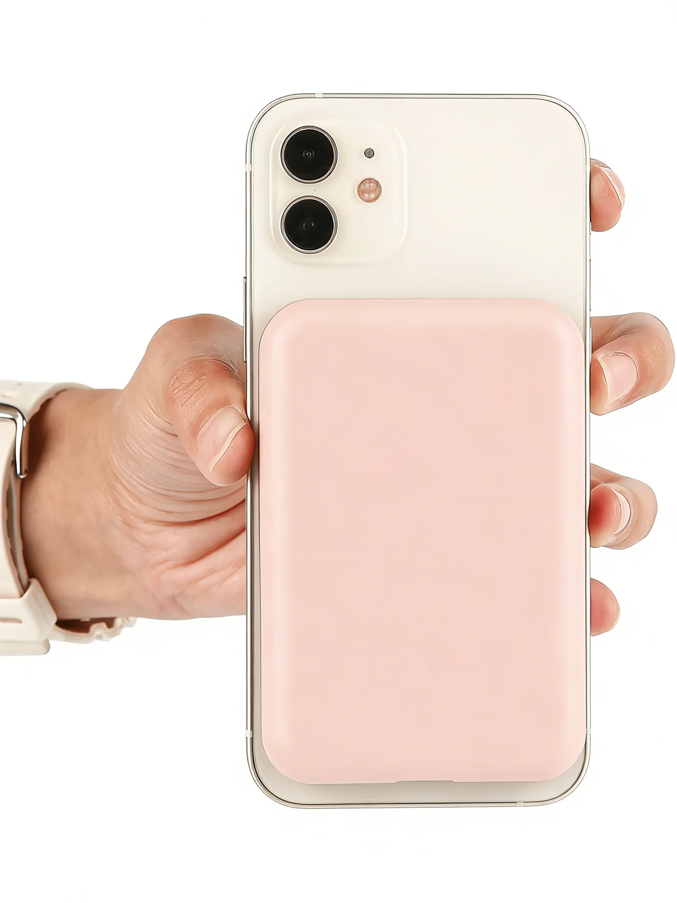 1 Rosa TPU-Ladehülle, Kompatibel mit Apples MagSafe Kabelloser – Bild 2