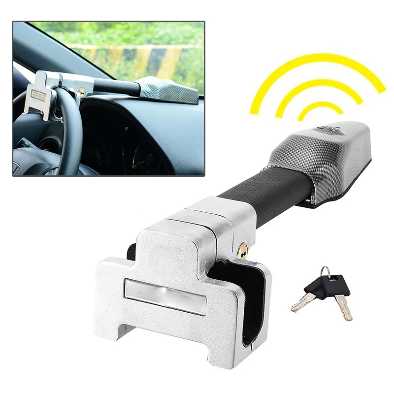 Universal Auto Anti-diebstahl Sicherheit Alarm Lock Auto Lenkrad Schloss Versenkbare Sicherheit Auto Schlösser