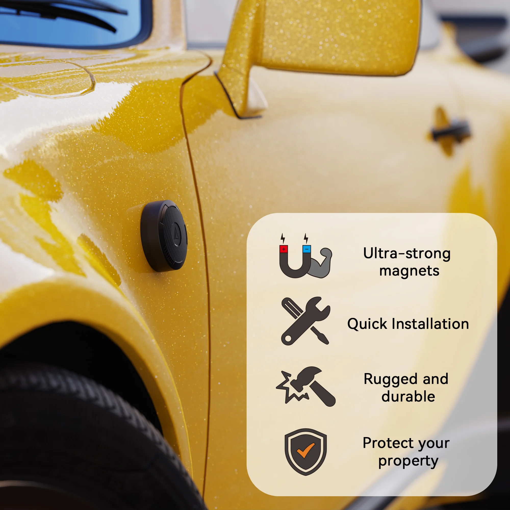 Apple Airtag Hülle Magnet Wasserdichter GPS-Tracker-Halter – Bild 3