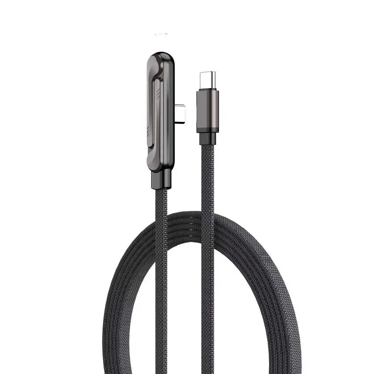 240W Typ-C zu Typ-C Kabel, Winkel-Ladekabel, faltbarer Ständer, Handyhalter für iPhone 17/16/15, für Samsung