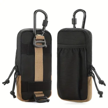 Schwarze multifunktionale Sport-Hüfttasche für Outdoor-Bergsteigen und Wandern, Handytasche