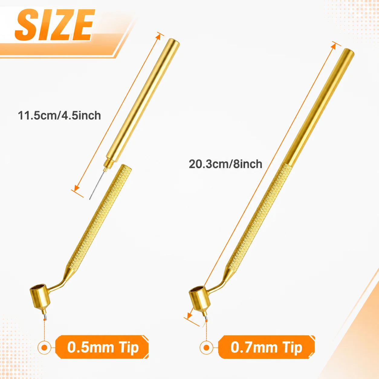 0,5 & 0,7 mm Auto-Kratzer-Reparaturstift, Lackstift (2 Stück) – Bild 6
