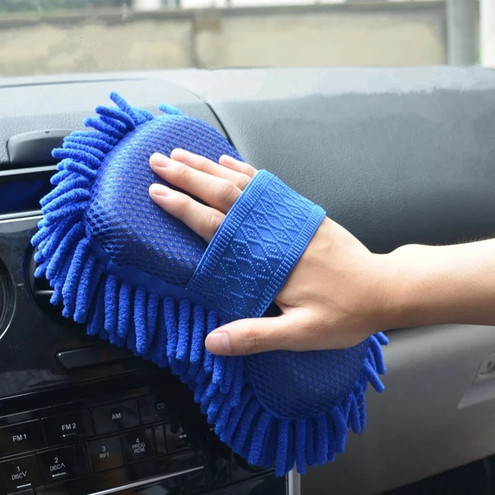 Auto Waschen Handschuh Mikrofaser Chenille Auto Waschen Schwamm Pflege – Bild 4