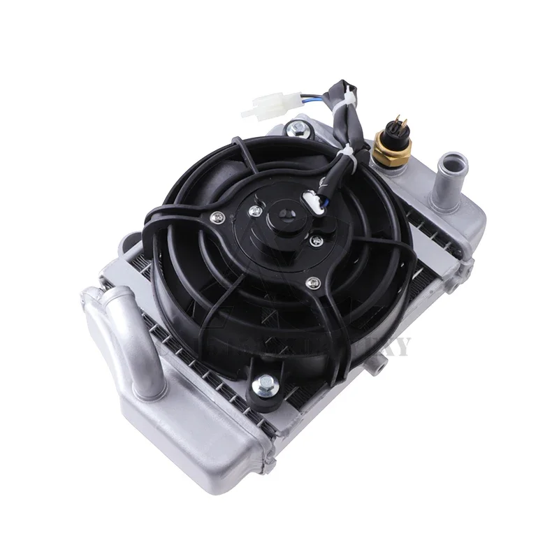 ATV wassergekühlter Motorkühler Kühlerkühlung + Lüfter für 150 cc 250 cc PIT Quad Buggy Dune Motocross Zubehör