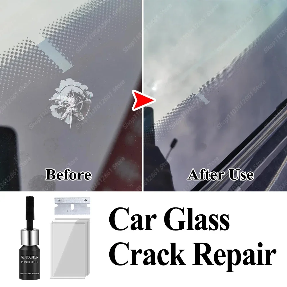 Auto Glas Reparatur Fenster Risse Gone Kit Entfernen Kratzer Automobil – Bild 3