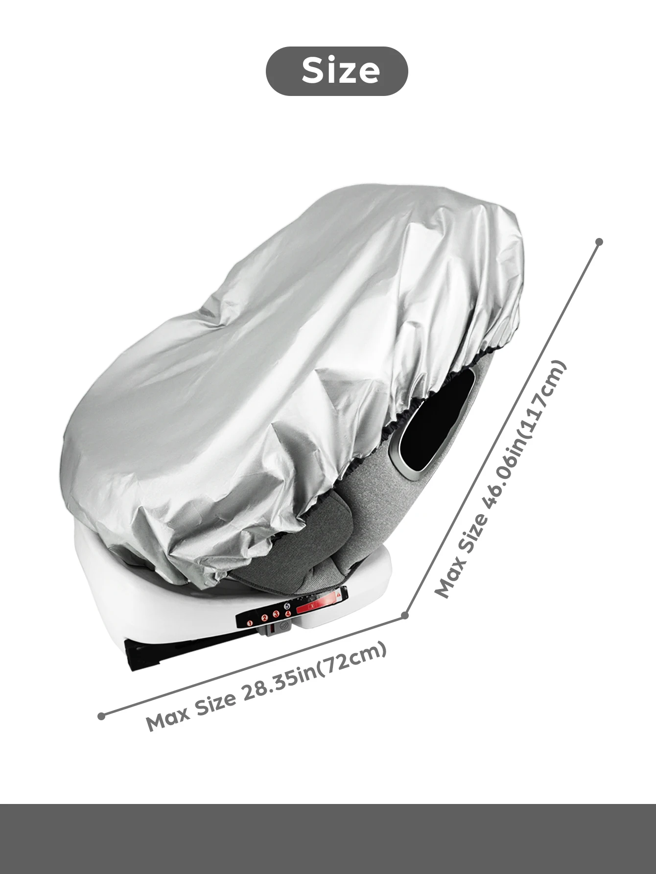 Baby Auto Sitz Sonnenschutz Abdeckung Blöcke Heraus Wärme & Sonne UV – Bild 6