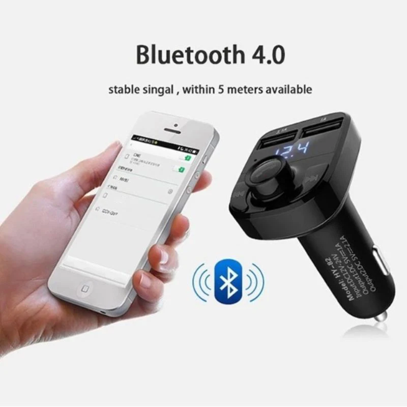 Bluetooth FM-Transmitter für Auto, Freisprechanlage, Radioempfänger – Bild 4