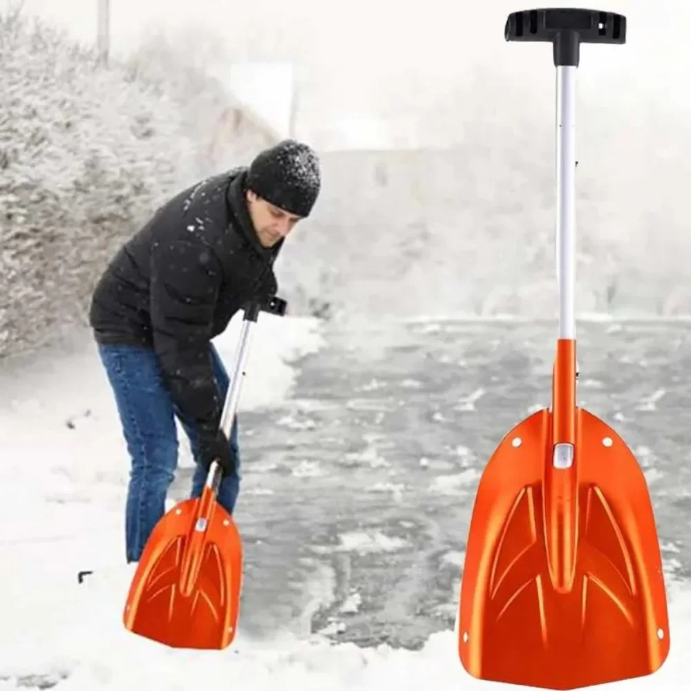 Abnehmbare Teleskop Winter Schnee Eis Schaufel Tragbare Aluminium – Bild 6