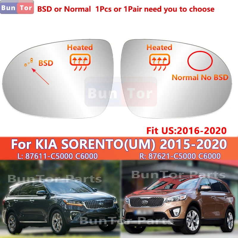 KIA Sorento 2015-2020 Für US 2016-2020 Mit BSD Erhitzt Links – Bild 6