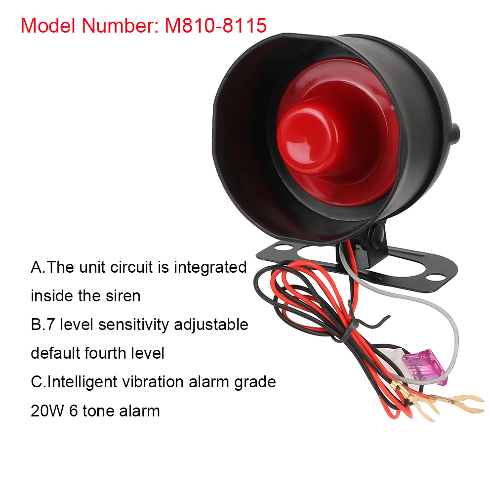 12V Motorrad Einbrecher Alarm System Smart Auto Sicherheit Schutz – Bild 5