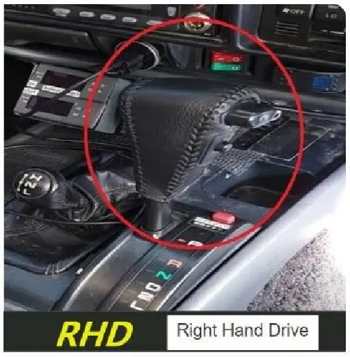 Toyota Land Cruiser LC80 LC100 Auto Schalthebel-Abdeckung aus Leder – Bild 3