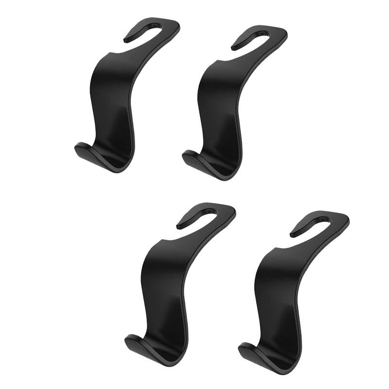 Carbon Faser Haken Auto Sitz Kopfstütze Haken Auto Rücksitz Organizer Aufhänger Handtasche Kleidung (4 Stück)