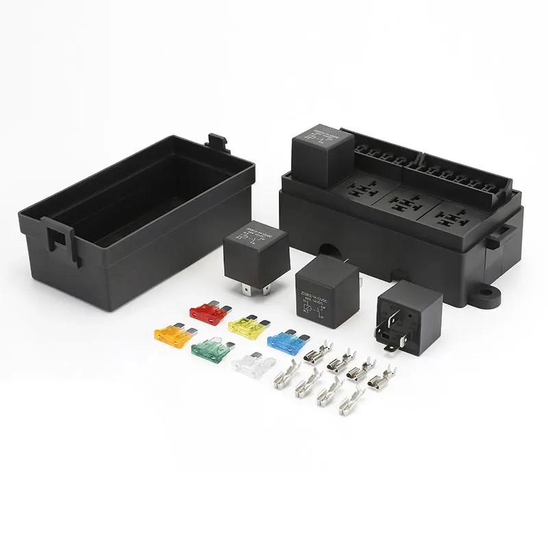 12V Vorverdrahteter Sicherungsrelaiskasten mit 4 Relais 12-Wege – Bild 2