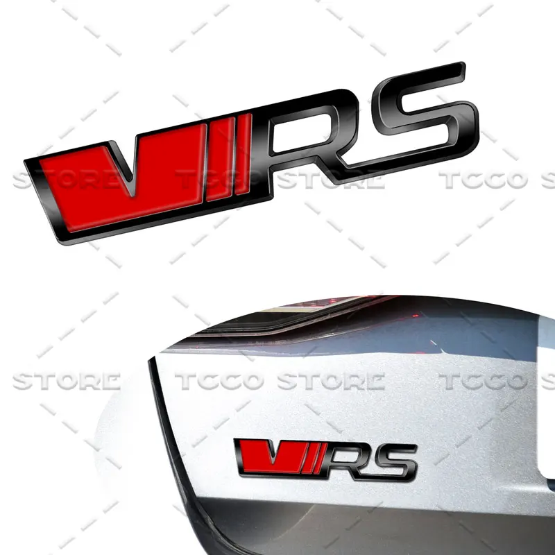 3D Chrom Metall Auto Styling VRS Logo Kühlergrill Emblem Aufkleber – Bild 2