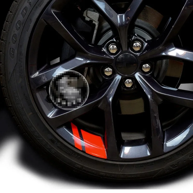 Auto Radnabe reflektierende Aufkleber Auto Rad Felge (6 Stück) – Bild 5