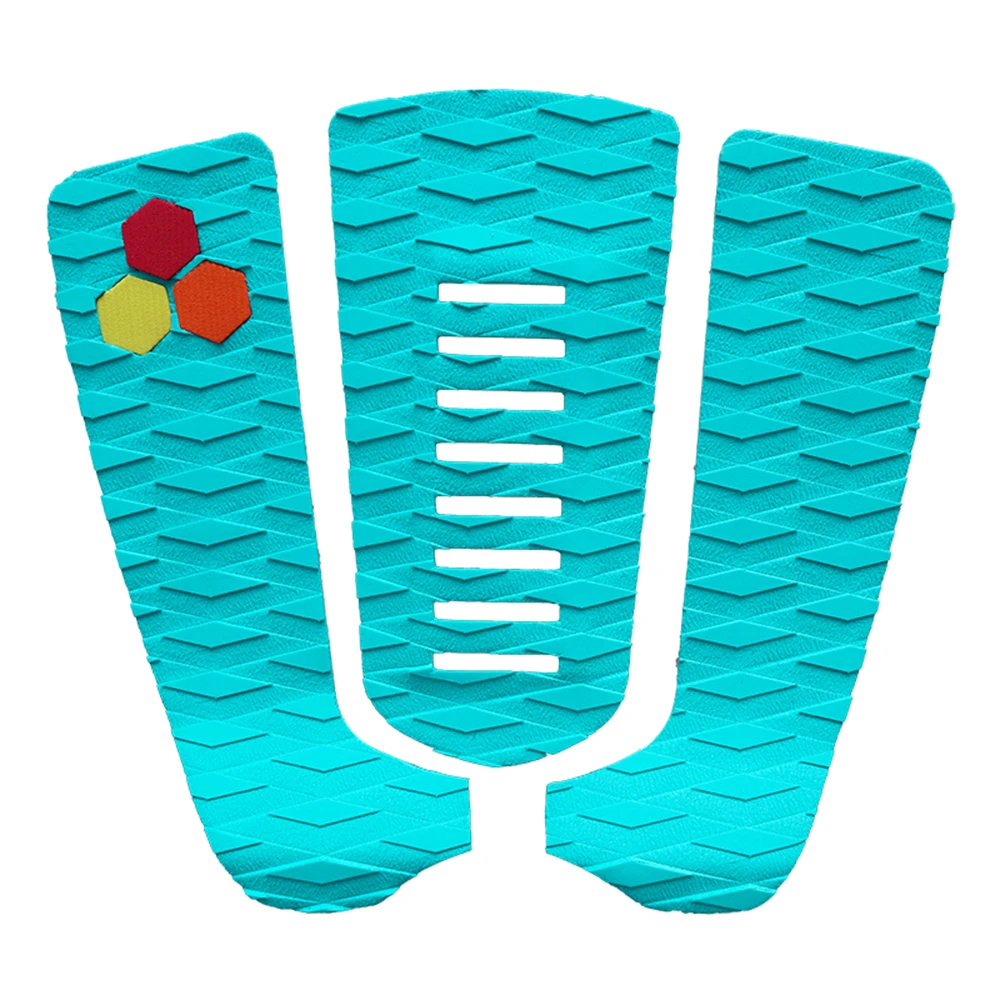 Set Schwarz Rot Surfbrett Traktion Pad Deck Grip Surf SUP (3 Stück) – Bild 2