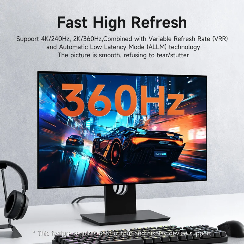 Hagibis 8K DisplayPort-Kabel 1,4 DP-Kabel mit hoher – Bild 3