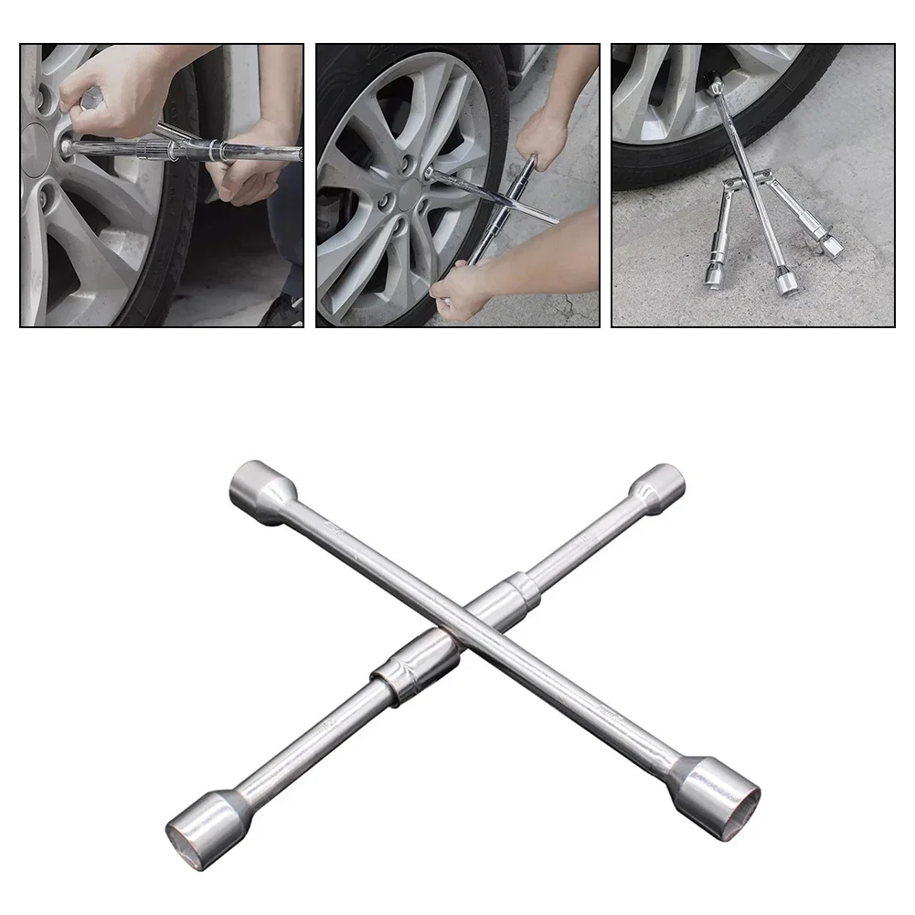 Klappbarer Kreuzschlüssel für Autorad-Reparatur 17 19 21 23mm Auto-Steckschlüssel Verstellbarer