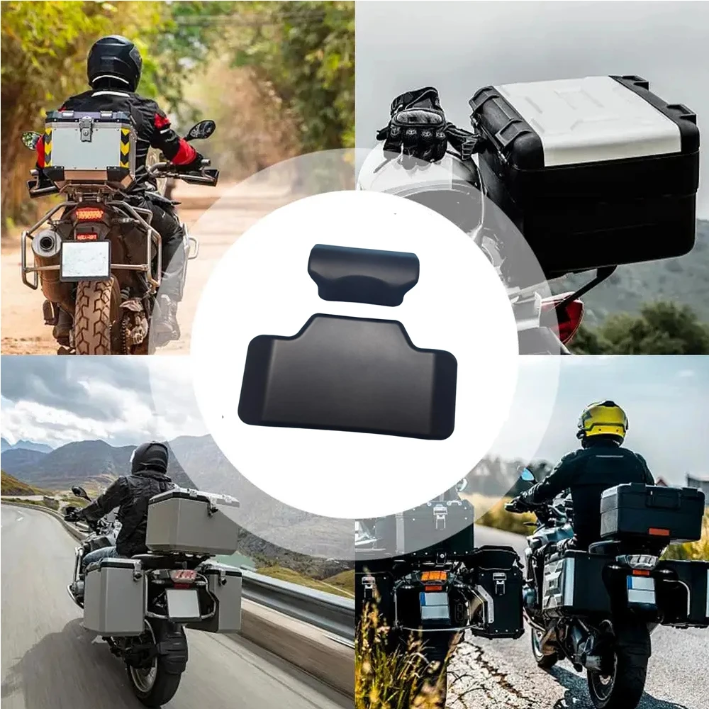 Schwarze Motorrad-Rückenlehne, weiches hinteres Topcase-Kissen – Bild 6