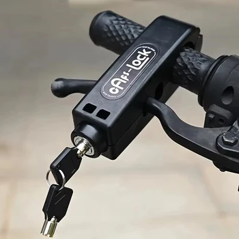 Motorrad Lenker Schloss Anti Diebstahl Gasgriff Kupplung Bremse Schloss Einstellbar Universal Für Motorräder