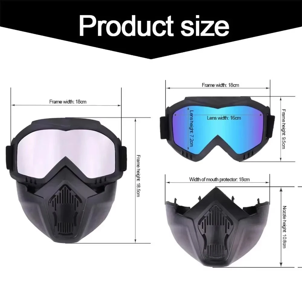 Outdoor-Sport wind dichte Maske Brille HD Fahrrad Brille Brillen – Bild 3