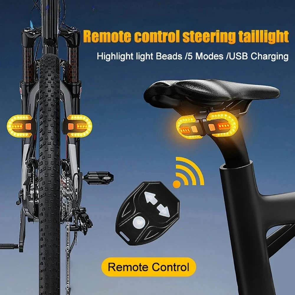 Fahrrad-Blinker-Rücklicht Wiederaufladbare LED-Lampe MTB – Bild 2
