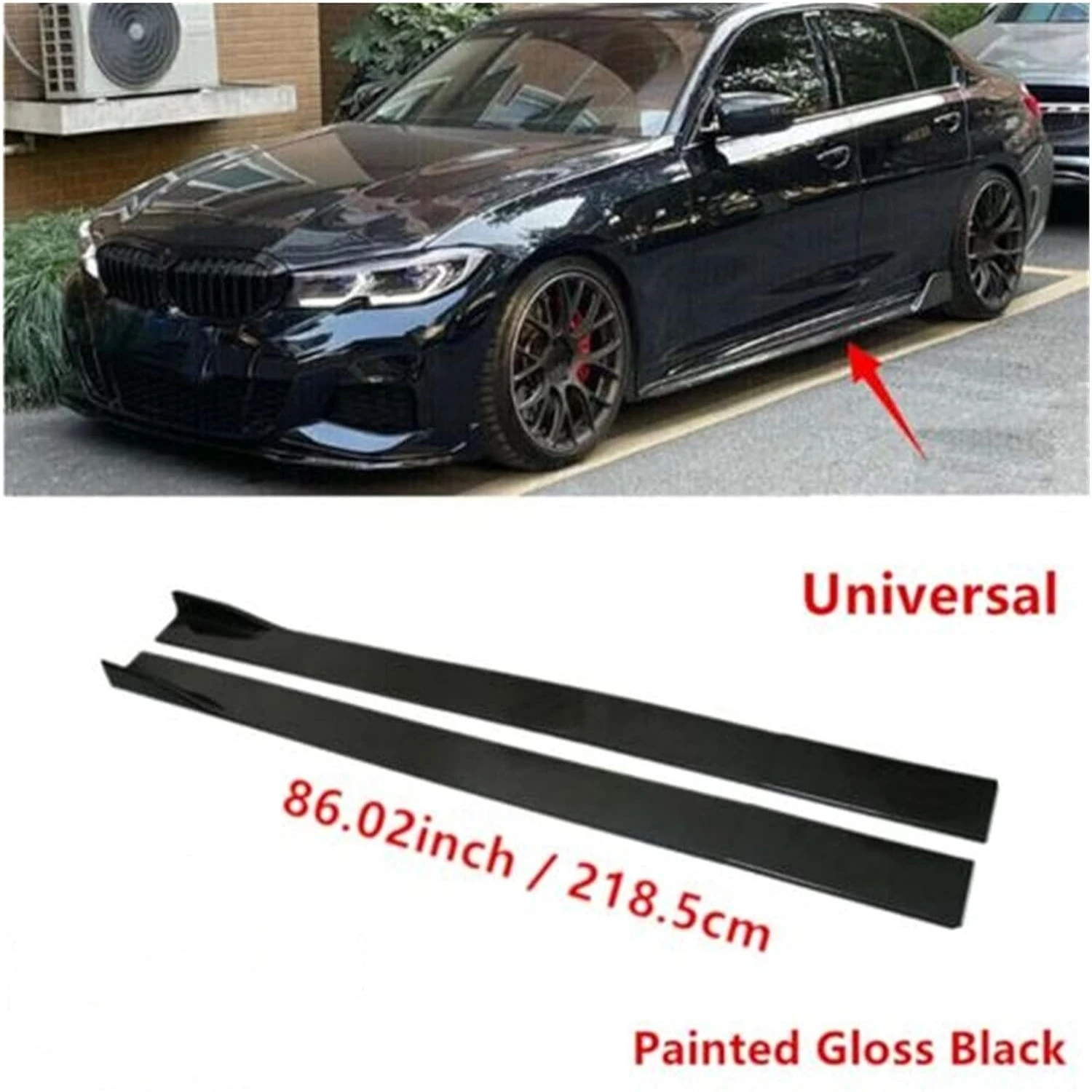 Universal Auto Seite Rock 8 Stück Winglet Splitter Lip Seite Spoiler Für BMW Für Audi Für VW Für Honda