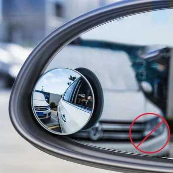 Auto-Rückspiegel für den toten Winkel, Weitwinkel, 360-Grad-verstellbar, kleiner runder Spiegel