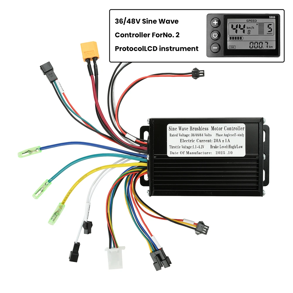 36V 48V 20A 350W-500W Sinuswellen-Bürstenloser Motorcontroller – Bild 4