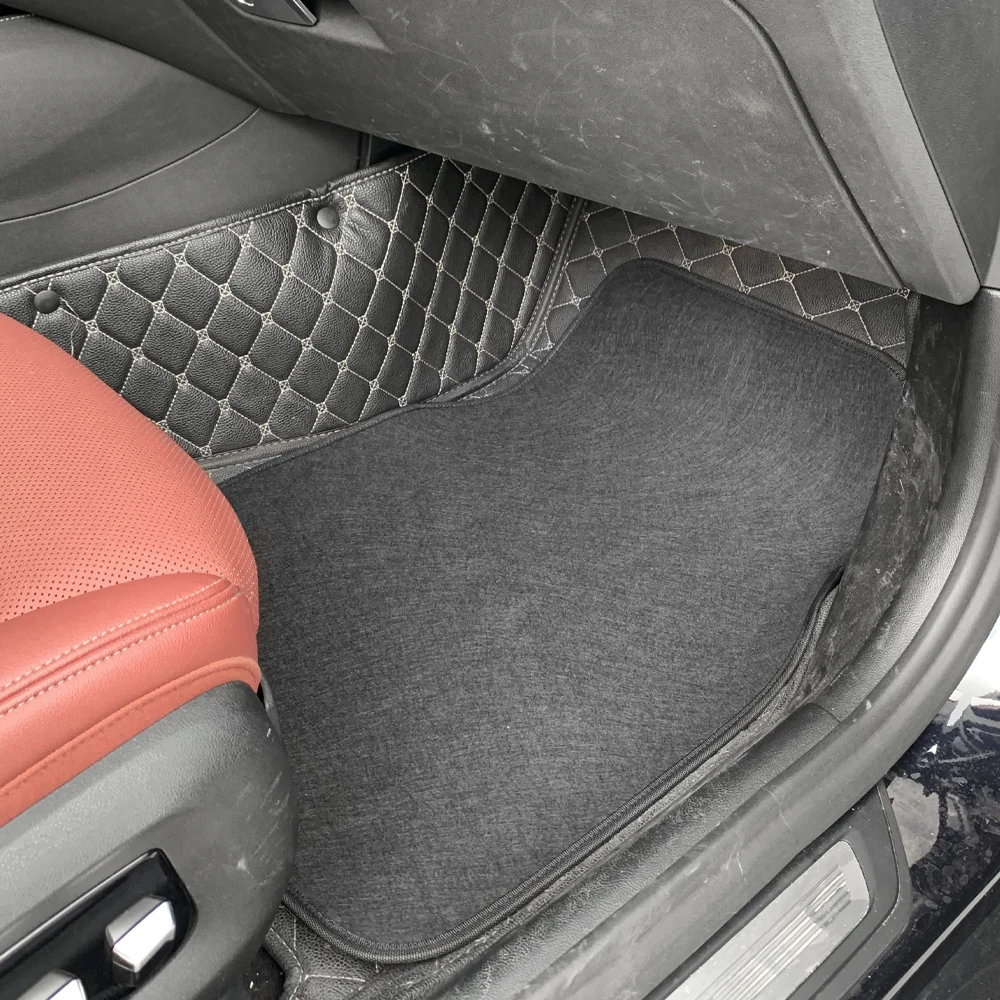 Auto-Fußmatte, vorne und hinten, Kfz-Teppich-Fußmatten, universell – Bild 2