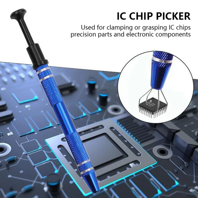 4-Klauen IC Chip Extractor Remover Tool Präzisionsteile Grabber – Bild 2