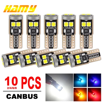 T10 w5w LED-Lampe Canbus Auto Innen kuppel Tür Handschuh fach Kofferraum Nummern schild Lichter 12v 6smd 400lm