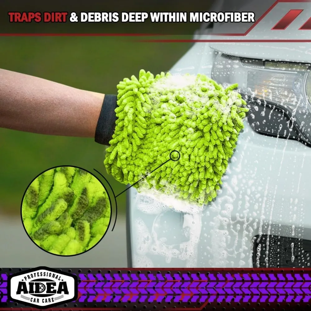 Autoreinigungs-Mikrofaser, 2-teiliges Set - kratzfrei und fusselfrei, fusselfreie