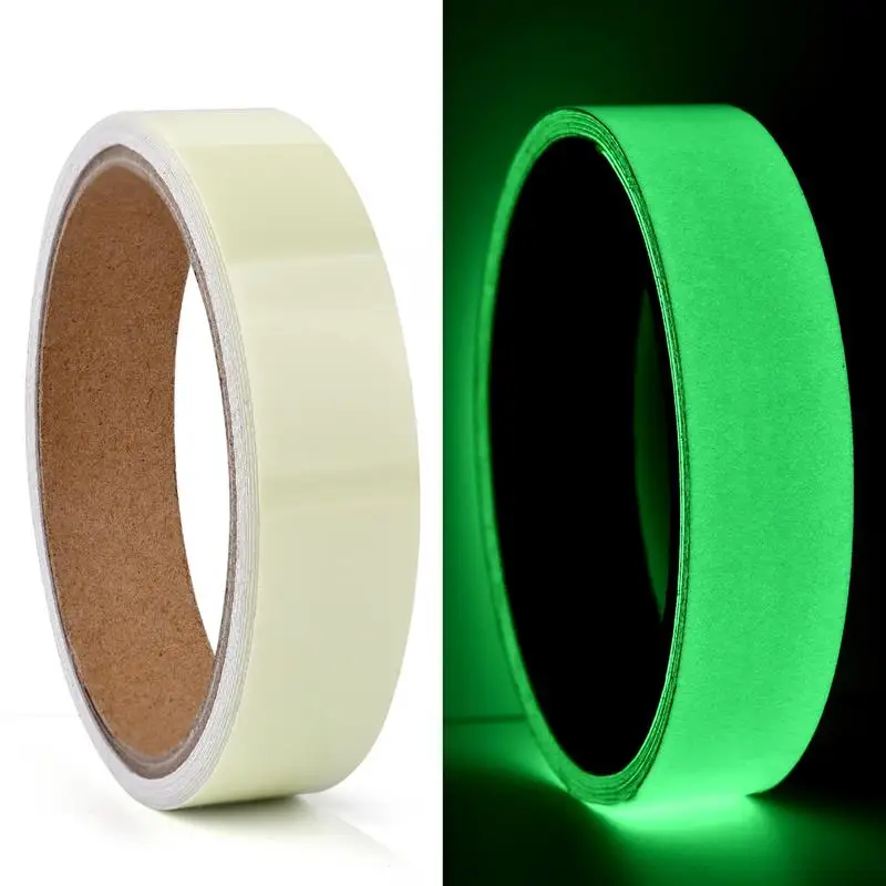 Leuchtendes fluoreszierendes, selbstklebendes, im Dunkeln leuchtendes Aufkleberband für die Nacht, Sicherheit