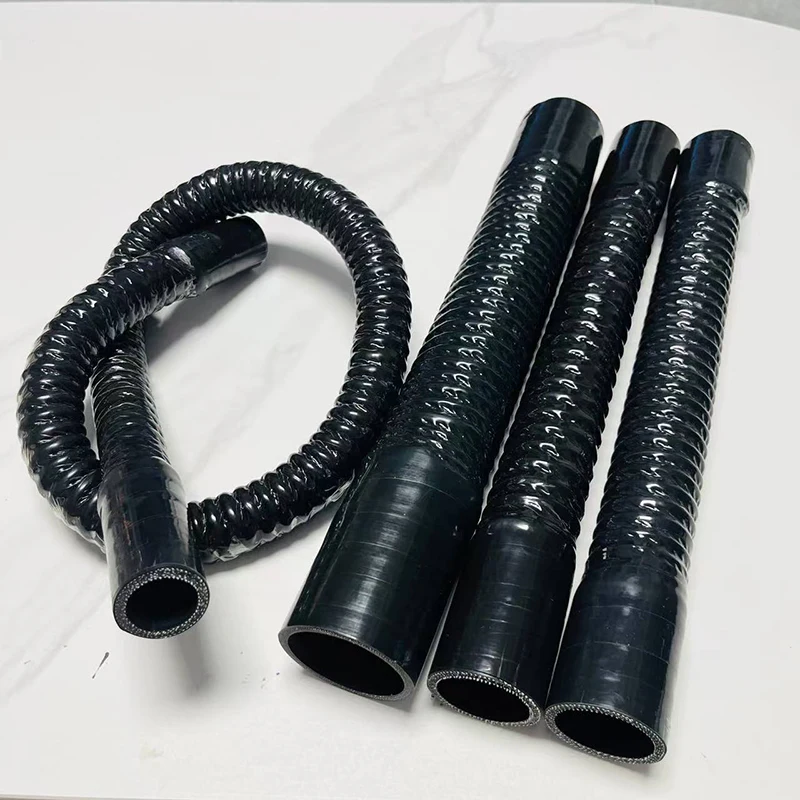 Schwarz Universal Auto Silikon Flexible Schlauch Lufteinlass Rohr – Bild 4