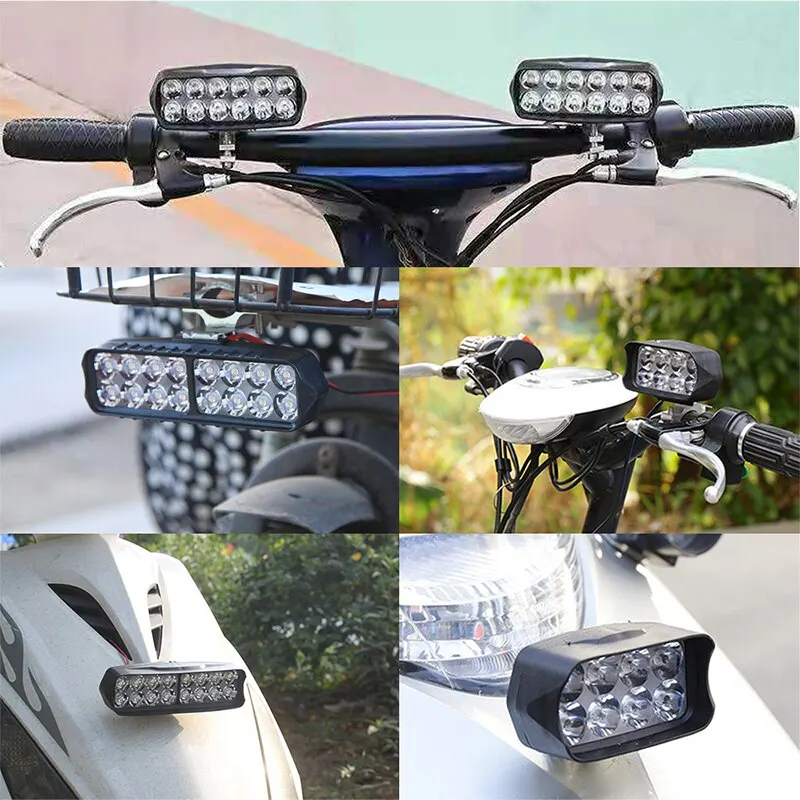 Motorrads chein werfer 8/12/16 LED-Fahr licht wasserdicht Hilfs – Bild 5